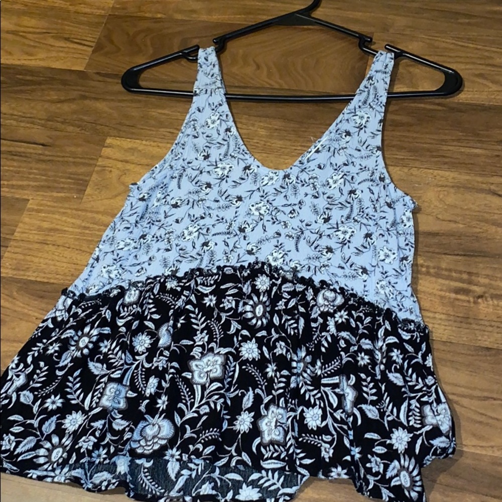 flowery tank top